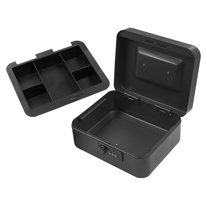 Geldkassette Tracer, Tragegriff, verstecktes Fach, schwarz, Cash Saver