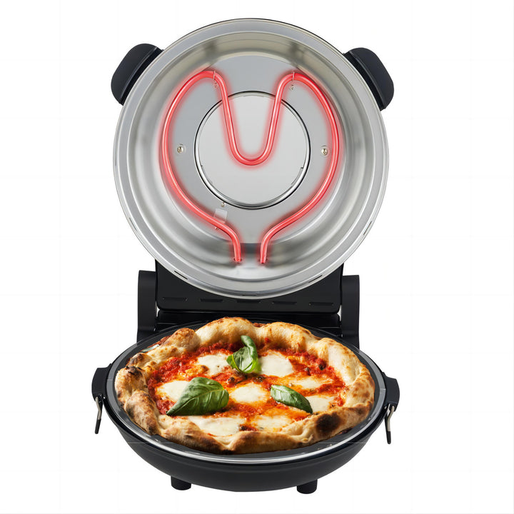 Four à pizza Adler, réglage de la température jusqu'à 400 °C, pierre céramique, deux éléments chauffants, AD 6314