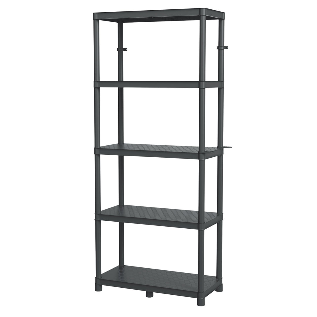 Estantería Stackaro Solid 75 Kistenberg, carga máxima total 220 kg, 5 estantes, montaje en pared, KSS75L5HD-S411