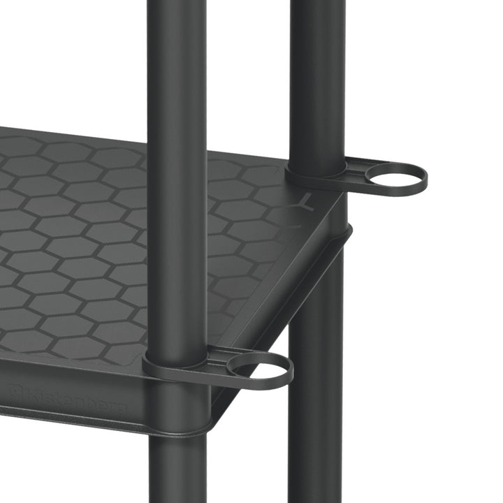 Étagère Stackaro Solid 60 Kistenberg, charge maximale totale 185 kg, 4 étagères, montage mural, KSS60L4HD-S411