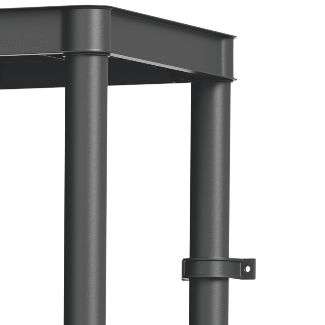 Étagère Stackaro Solid 60 Kistenberg, charge maximale totale 185 kg, 4 étagères, montage mural, KSS60L4HD-S411