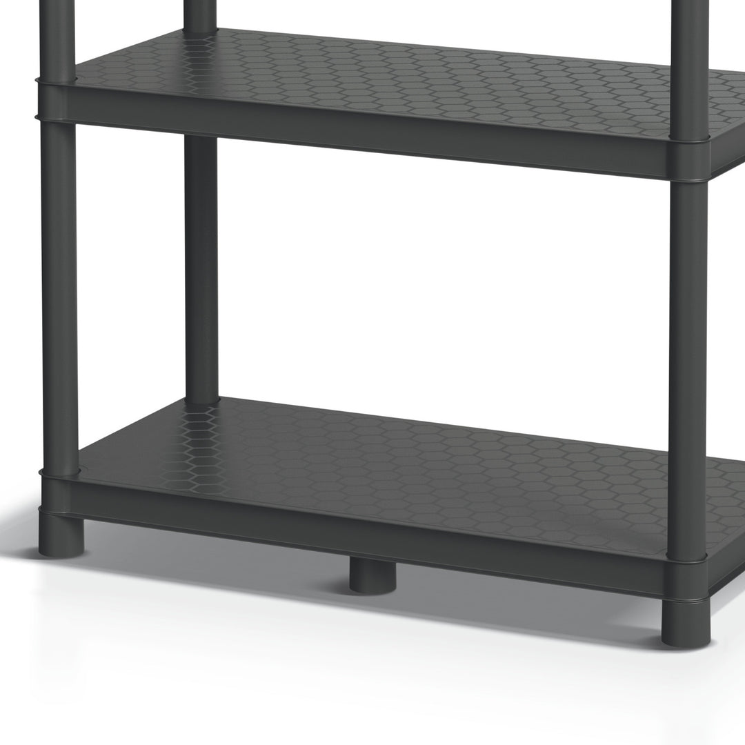 Étagère Stackaro Solid 60 Kistenberg, charge maximale totale 185 kg, 4 étagères, montage mural, KSS60L4HD-S411