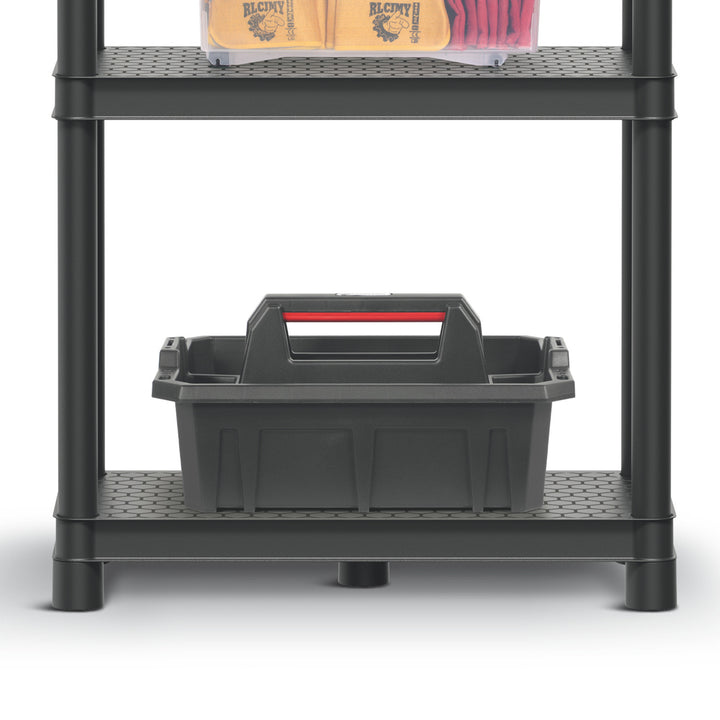 Étagère Stackaro Solid 60 Kistenberg, charge maximale totale 185 kg, 4 étagères, montage mural, KSS60L4HD-S411