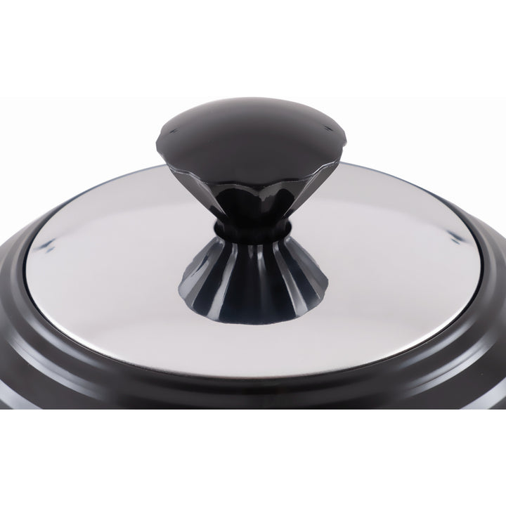 Eldom electric kettle, black, 2000W power, 1.7L capacity, water level indicator, mesh filter, C265C