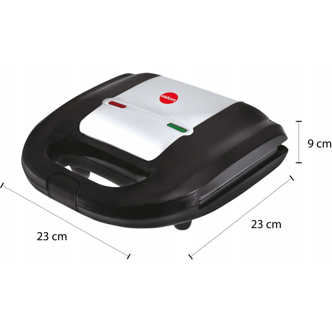 Eldom Sandwichtoaster, antihaftbeschichtete Keramikoberfläche, schnelles Aufheizen, 750 W Leistung, blitzschnelle Reinigung, LED-Anzeigeleuchte, rutschfeste Füße, ST11G