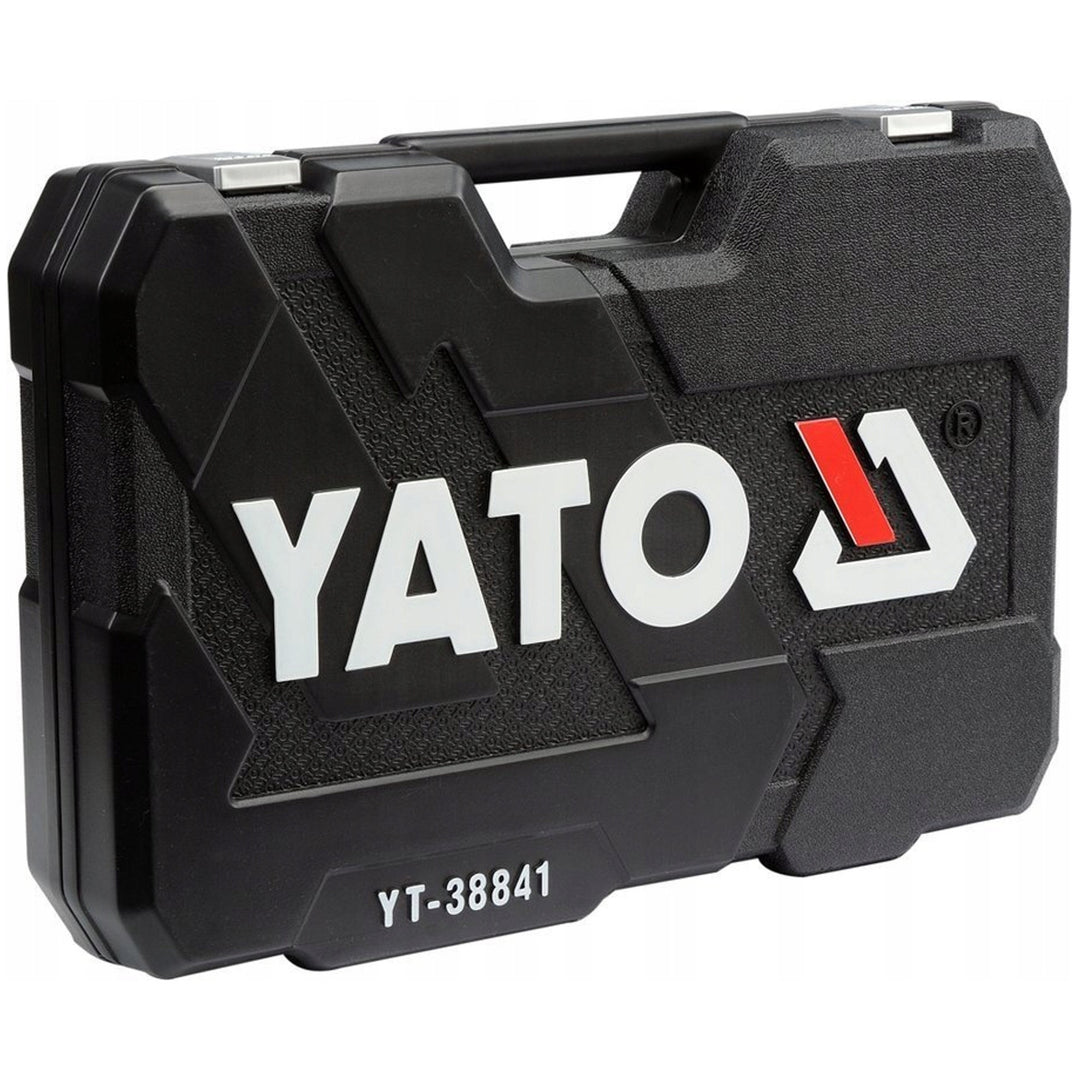 Yato professional tool set, socket wrenches and sockets, made of chrome-vanadium steel, 216 pieces, sockets with AS-Drive system, in a case, YT-38841
