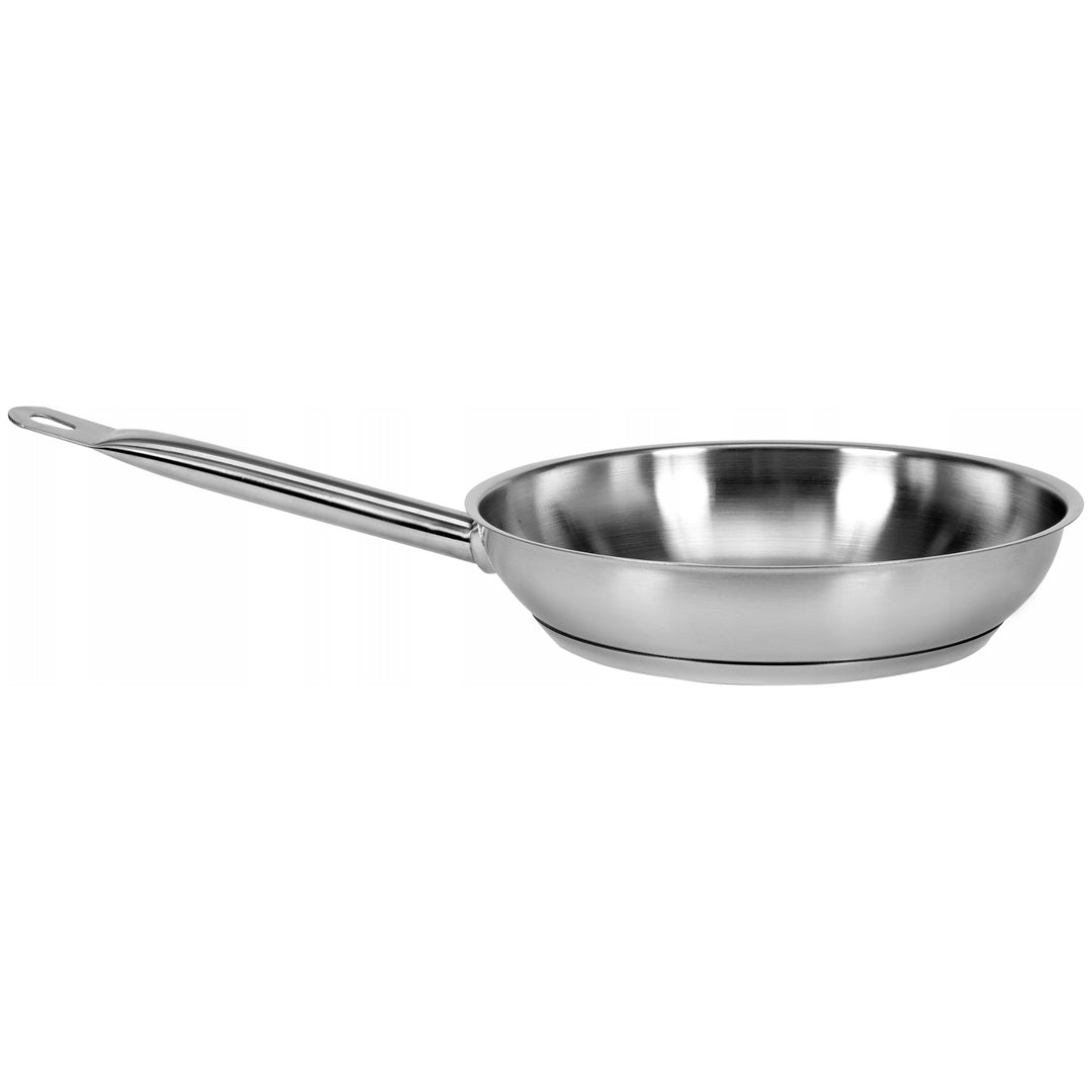 Sartén profesional Yato Gastro, apta para todo tipo de cocinas, de acero inoxidable, diámetro 24 cm, capacidad 2,3 l, apta para lavavajillas, YG-00101