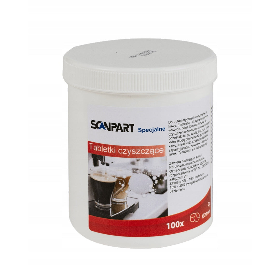 Special cleaning tablets for automatic espresso machines, 100 pieces