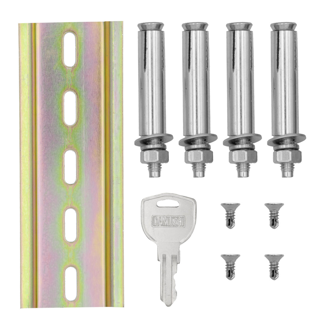 Maclean-Schrank für EV-Ladegeräte, wasserdicht nach IP65, Stahl + gehärtetes Glas, Abmessungen 70 x 50 x 25 cm, MC-900
