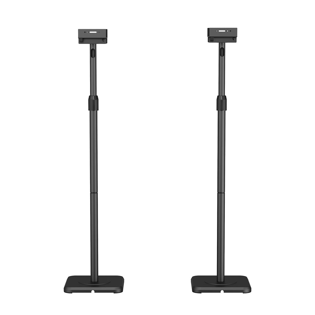 Juego de soportes de suelo para altavoces Maclean, universales, ajuste vertical y horizontal de +10° a -10°, máx. 5 kg, MC-916