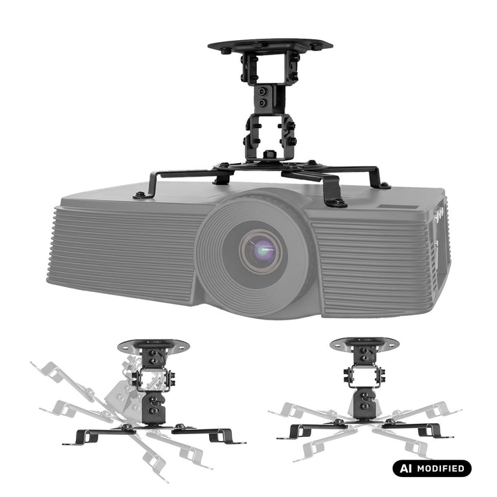 Deckenhalterung für Maclean-Projektoren, 54–320 mm, bis zu 13,5 kg, 360-Grad-Drehung, MC-200 B