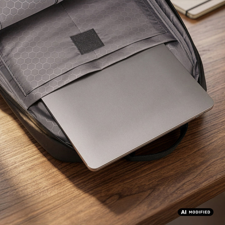 Mochila para portátil NanoRS, 15,6", negra, 41x29x4, impermeable RS202 B