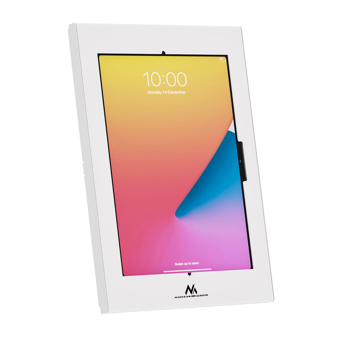 Maclean-Werbehalterung für Tablets, mit Verriegelung, 12,4"-13", iPad Air/Pro, Samsung Tab S10+/S9+/S8+/S7+, 257 x 350 x 22 mm, MC-950 W