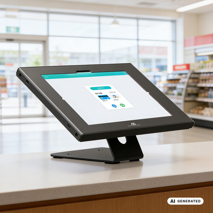Maclean Tablet Advertising Mount with Lock, 10.9"-11", iPad Air/Pro, Samsung Tab A & S Series, 220x323x22mm, MC-957 B