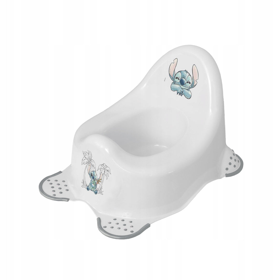 Rutschfeste Trittstufe, einstufig, max. 80 kg + Toilettensitzaufsatz + Stitch-Töpfchen