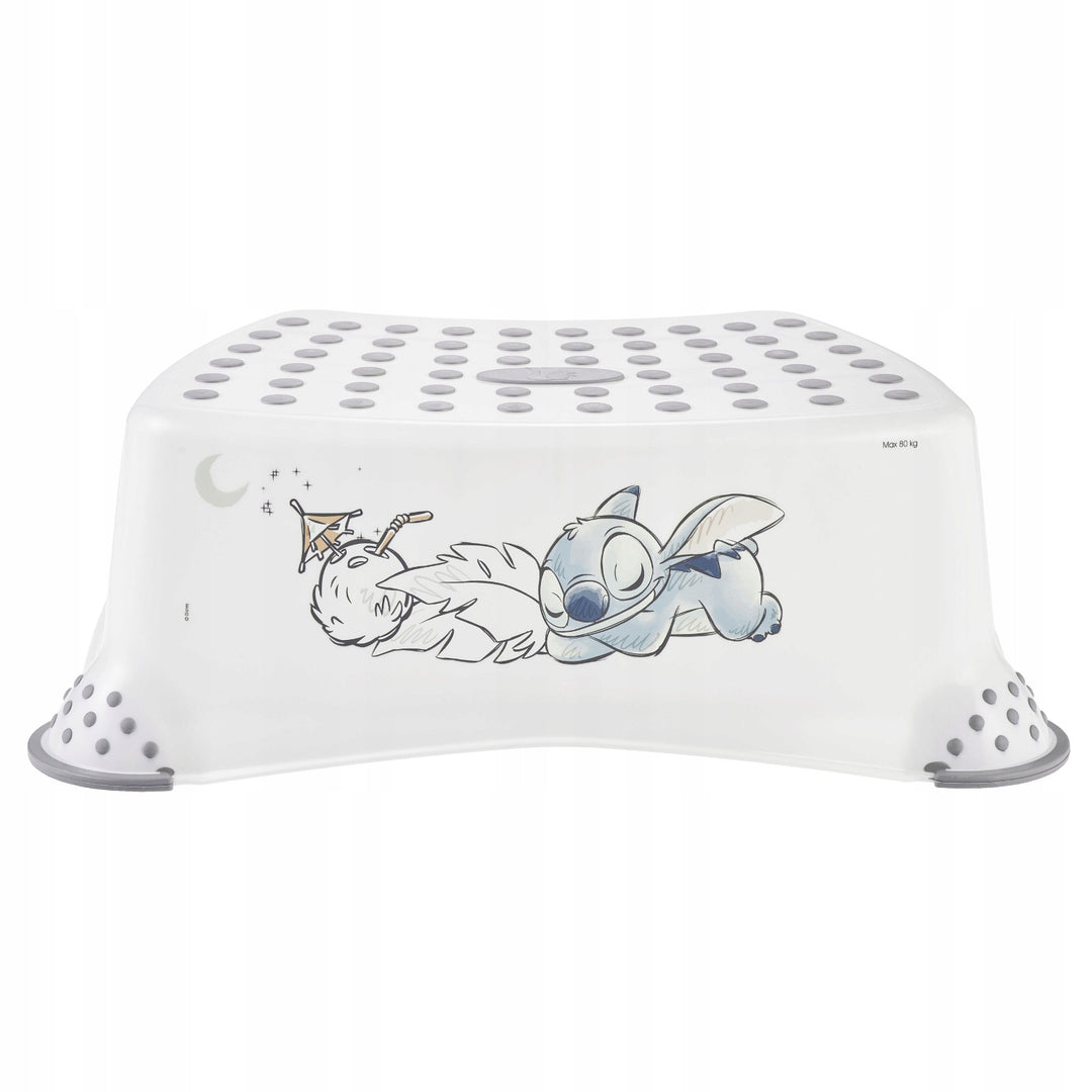 Rutschfeste Trittstufe, einstufig, max. 80 kg + Toilettensitzaufsatz + Stitch-Töpfchen