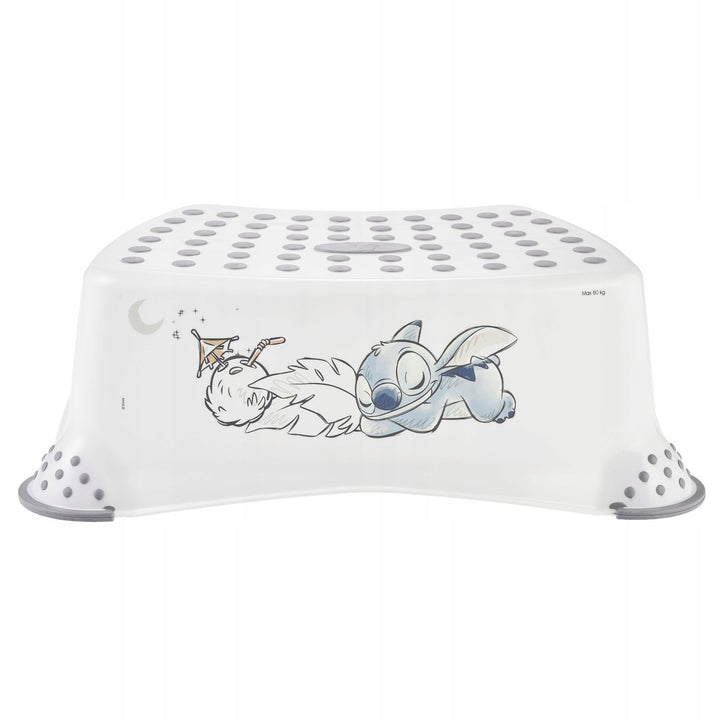 Rutschfeste Trittstufe, einstufig, max. 80 kg + Toilettensitzaufsatz + Stitch-Töpfchen