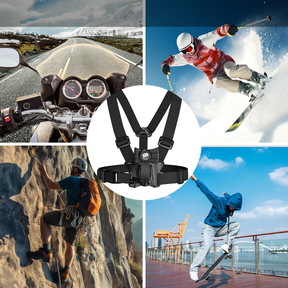 Backpack with LED signal light, remote control, waterproof: remote control IPx5, backpack IPX2 + universal sports shoulder straps, for phone, camera, GoPro cameras, and others, rotating handle, MC-294