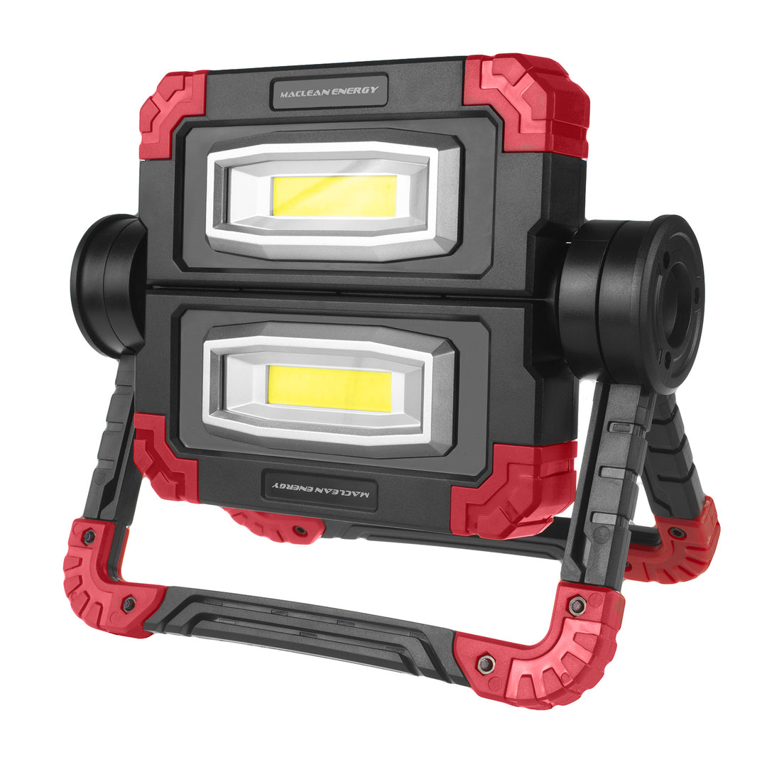 Maclean COB LED work lamp, 300 lm, 3 lighting modes, color temperature 6500K, MCE439 2 pieces + 8x Varta Industrial AA batteries