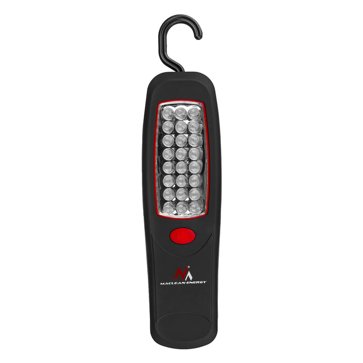 Werkstattlampe 24 LED Maclean, Magnet, Haken, MCE03 2 Stück + 6x Batterie Varta Industrial LR6/AA R-06