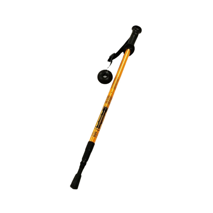 Nordic Walking aluminum poles, 65-135 cm, telescopic, gold