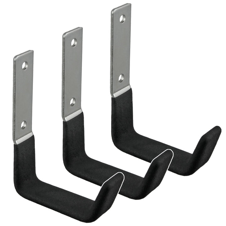 Maclean wall mount/hanger for tires, wheels, ladders, bicycles, steel, max. load 15 kg, MC-435, 3 pieces