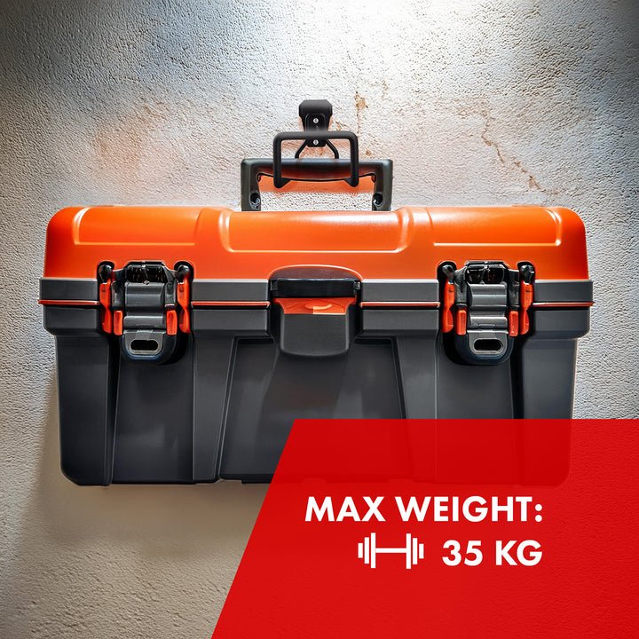 Maclean wall mount for garage, for tires, gardening tools, ladder, hoses, bicycles, steel, max. load 35 kg, MC-441, 3 pieces