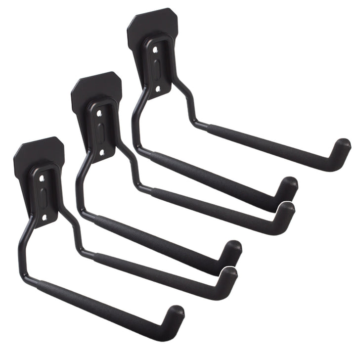 Maclean wall mount/hanger for tires, gardening tools, ladders, hoses, bicycles, steel, max. load 35 kg, MC-440, 3 pieces