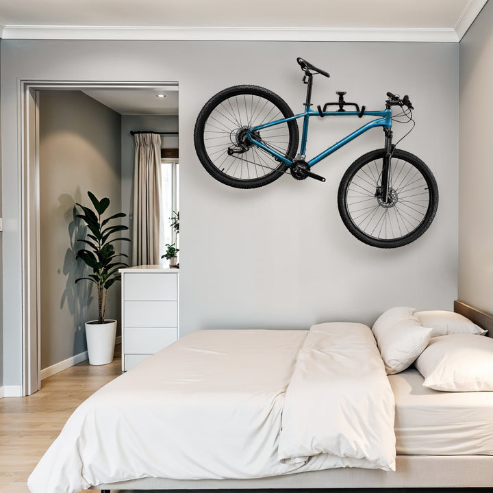 Soporte para bicicletas / colgador de pared Maclean, horizontal, acero, carga máxima 30 kg, MC-431, 3 unidades