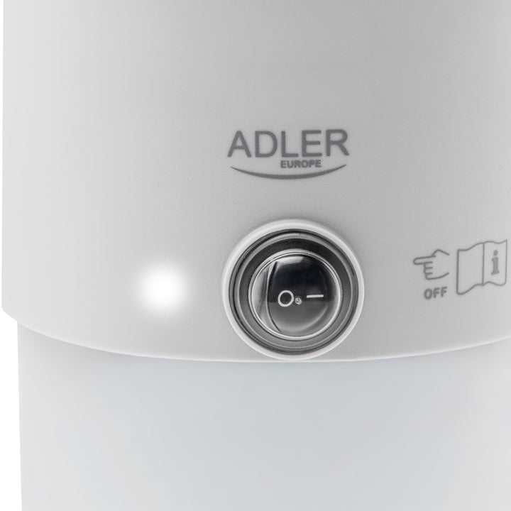Adler electric kettle, travel kettle, double walls, capacity 0.8 l, max. power 650 W, gray, AD 1388
