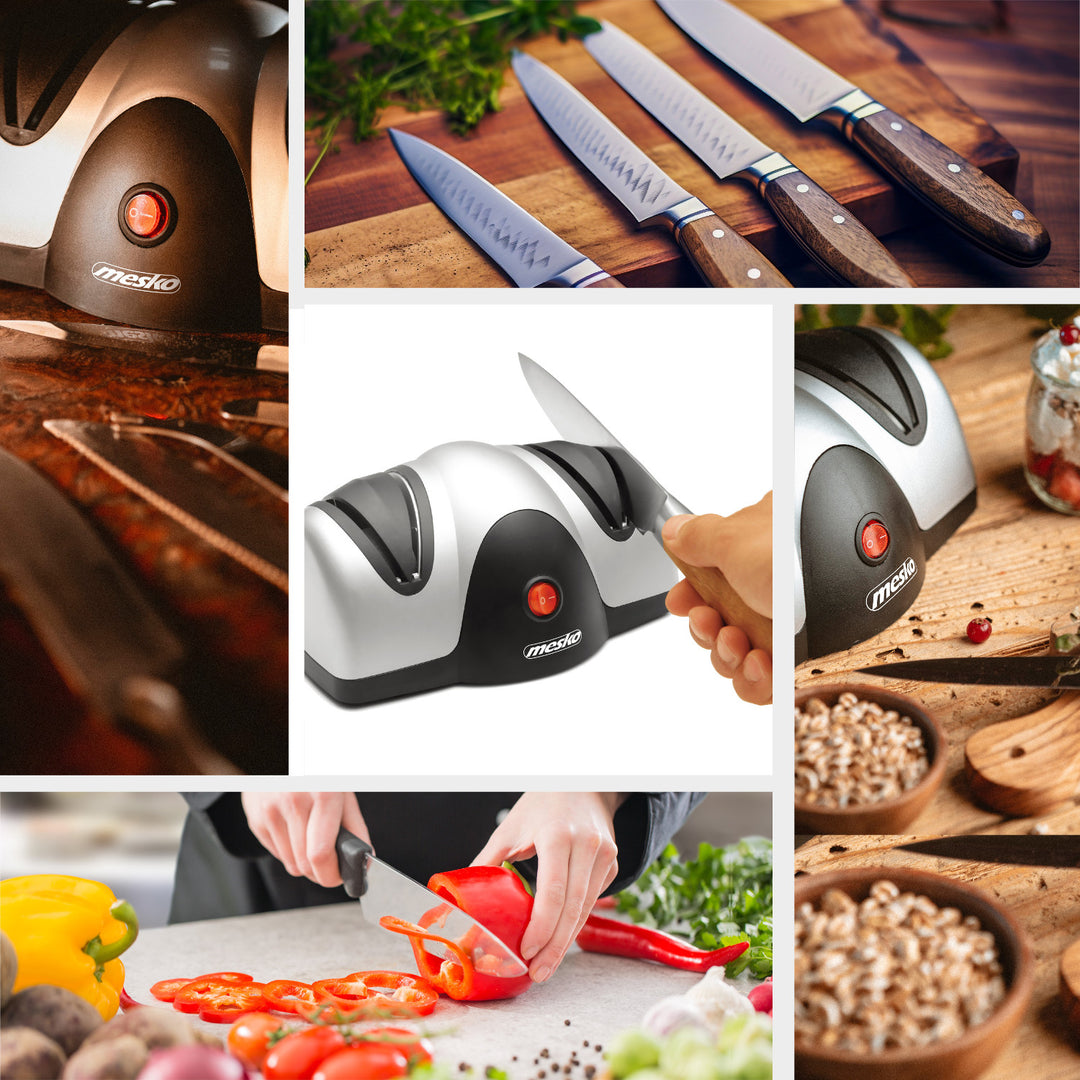 Mesko electric sharpener, 40 W power, non-slip suction cups, sharpens and polishes, MS 4516