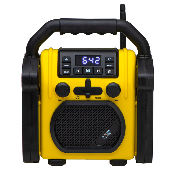 Baustellenradio Adler, Bluetooth 5.1, IPX 54, Leistung 10 W, AD 1911