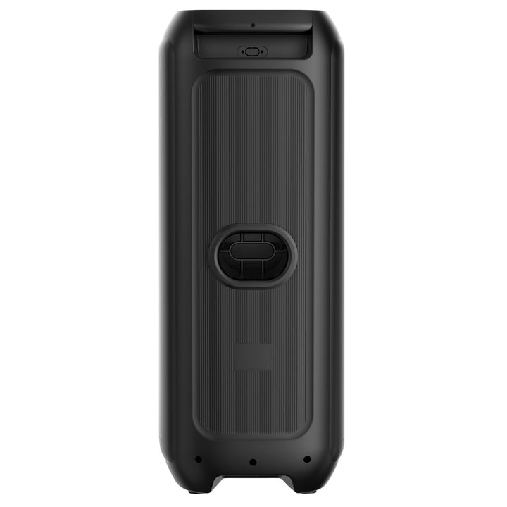 Large Bluetooth speaker, 120W RMS/1400W PMPO, two 8" speakers, equalizer, karaoke function, MP3/microSD cards, USB, AUX, BT 5.3+EDR, display, LED, built-in battery, remote control, MT3185