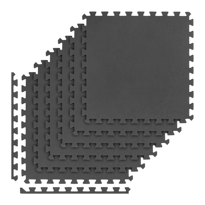 Gym mat for equipment and exercise, 180x120cm, EVA material, 6-piece puzzle, REBEL ACTIVE