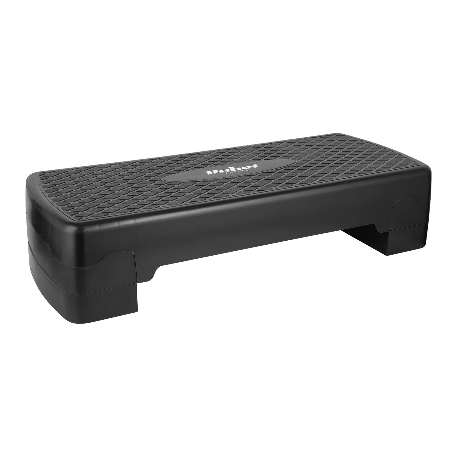 Black Rba Rebel Active aerobics and fitness step, 3 steps, 68 cm, black, RBA-322 ...