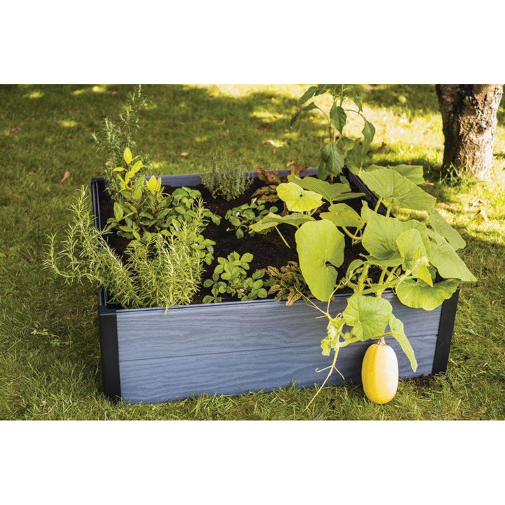 Keter Maple garden edging, plastic, gray, dimensions 106x106x32 cm, weather-resistant, 249298