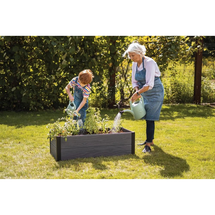 Keter Maple garden edging, plastic, gray, dimensions 106x50x32 cm, weather-resistant, 249296