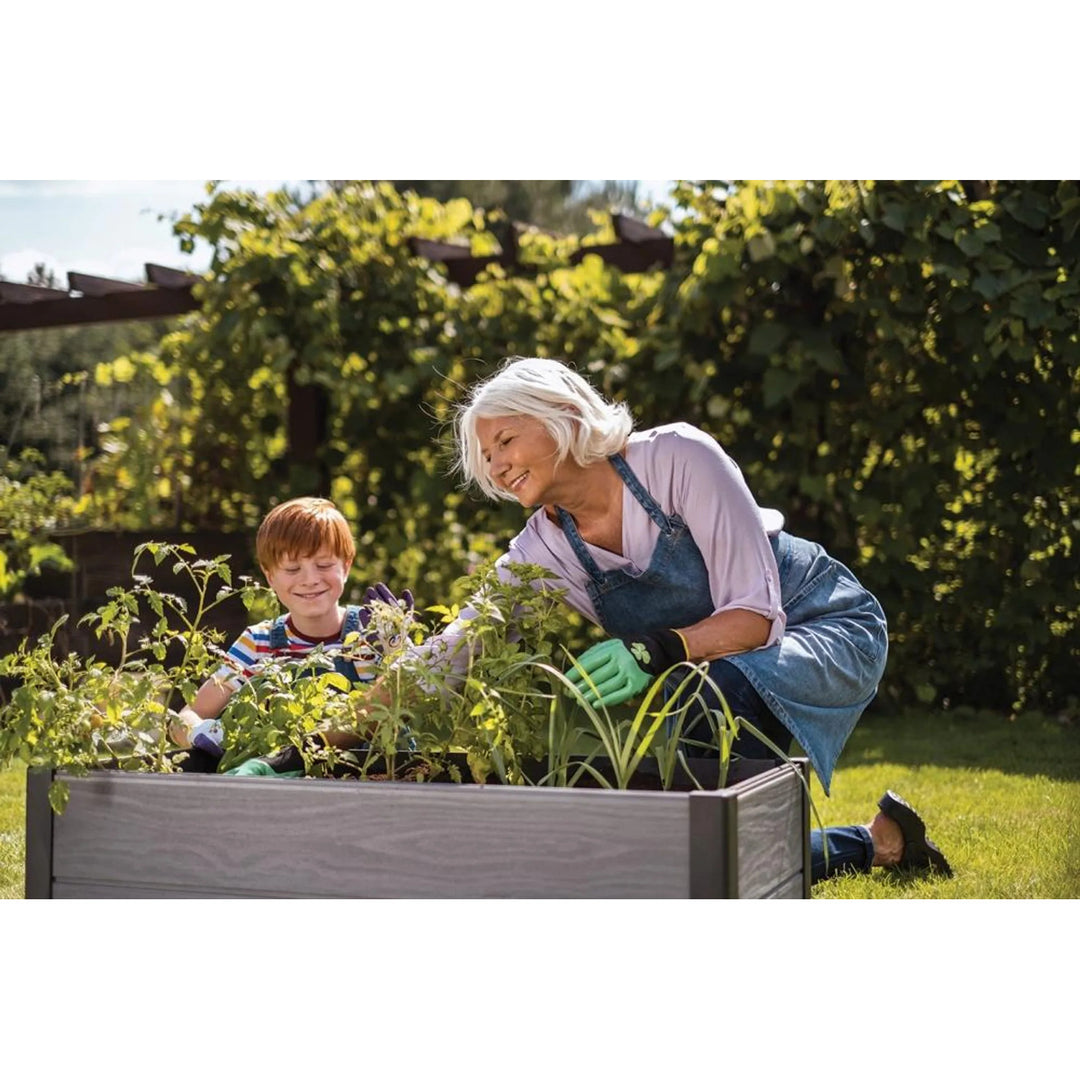 Keter Maple garden edging, plastic, gray, dimensions 106x50x32 cm, weather-resistant, 249296