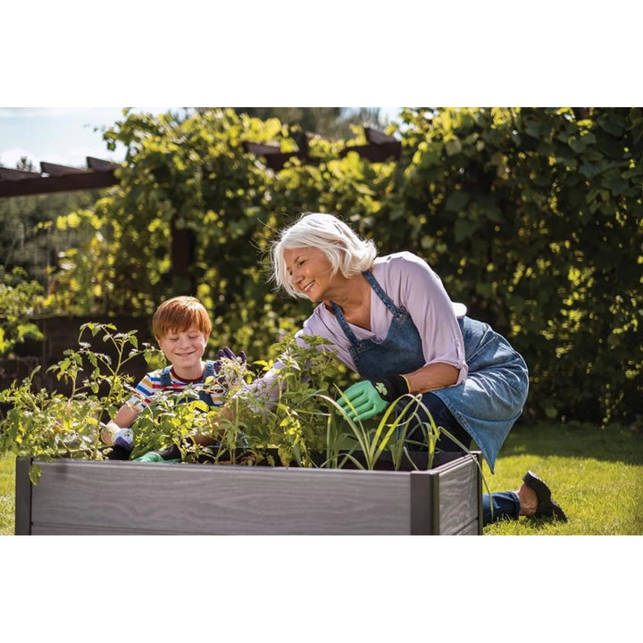 Keter Maple garden edging, plastic, gray, dimensions 106x50x32 cm, weather-resistant, 249296