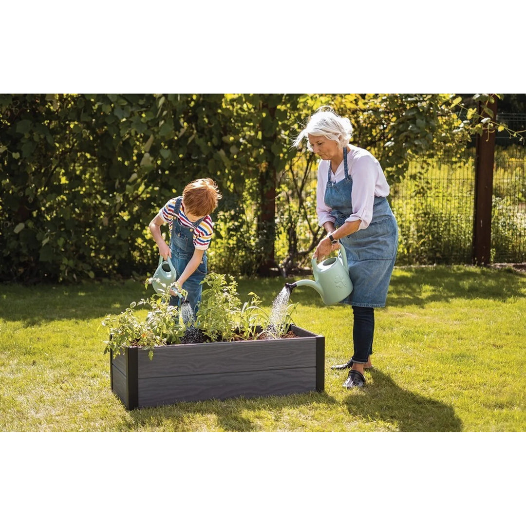 Keter Maple garden edging, plastic, gray, dimensions 106x50x32 cm, weather-resistant, 249296
