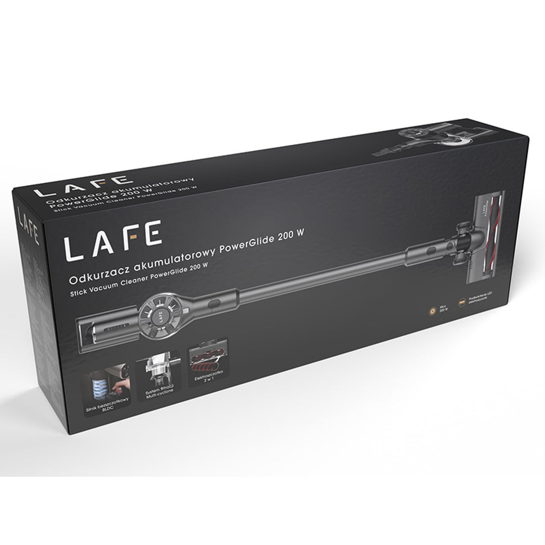 Aspirateur sans fil LAFE, moteur sans balais BLDC, batterie 2200 mAh, PowerGlide 200 W