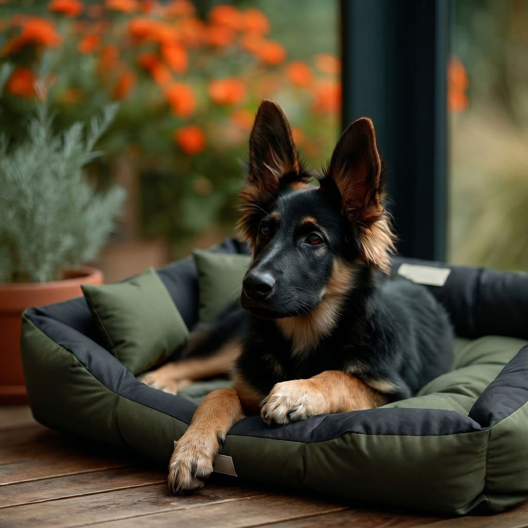 GreenBlue Pet Bed, green rectangular, external dimensions 115x95 cm, internal dimensions 100x80 cm GB240 GN