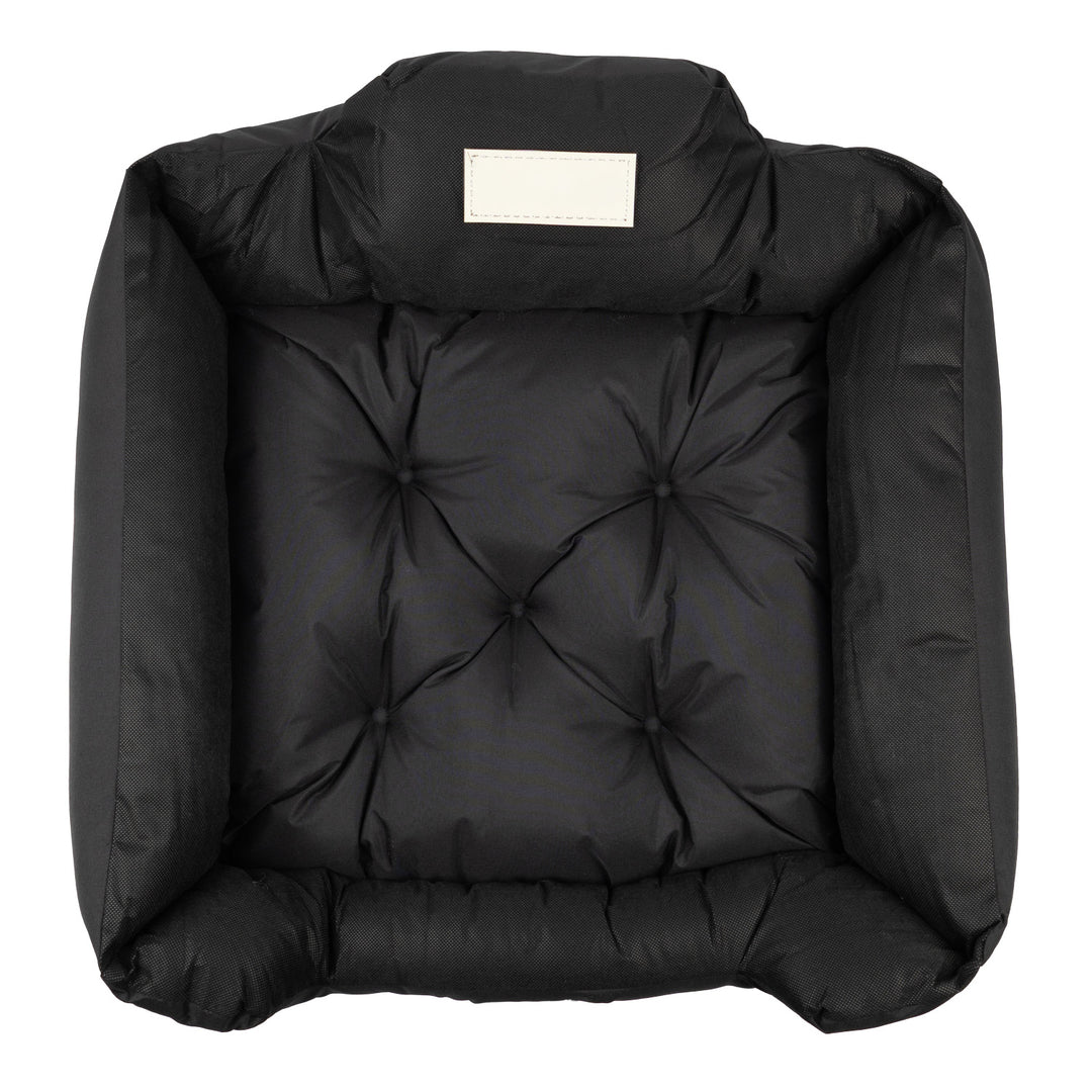 GreenBlue Pet Bed, black, rectangular, external dimensions: 75x65 cm, internal dimensions: 60x50 cm GB241 BL