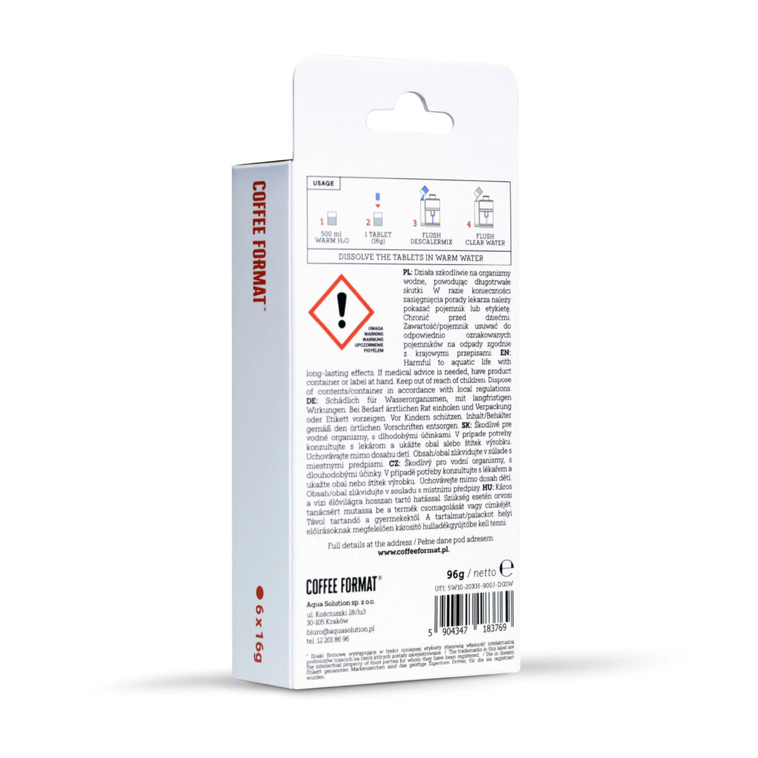 Lot de pastilles de nettoyage pour machine à café, 2-phase Cleaning TABS+ 40 x 3,5 g + pastilles de détartrage pour machines à café, Descaler Tab+ 6 x 16 g