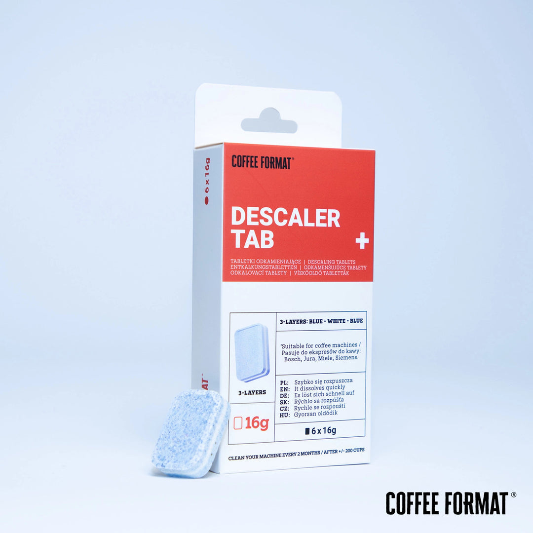 Lot de pastilles de nettoyage pour machine à café, 2-phase Cleaning TABS+ 40 x 3,5 g + pastilles de détartrage pour machines à café, Descaler Tab+ 6 x 16 g