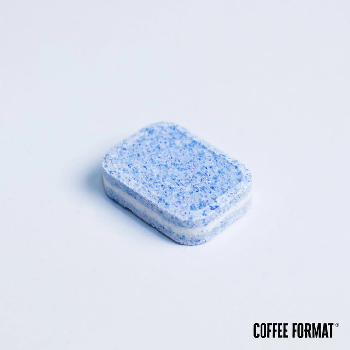 Lot de pastilles de nettoyage pour machine à café, 2-phase Cleaning TABS+ 40 x 3,5 g + pastilles de détartrage pour machines à café, Descaler Tab+ 6 x 16 g