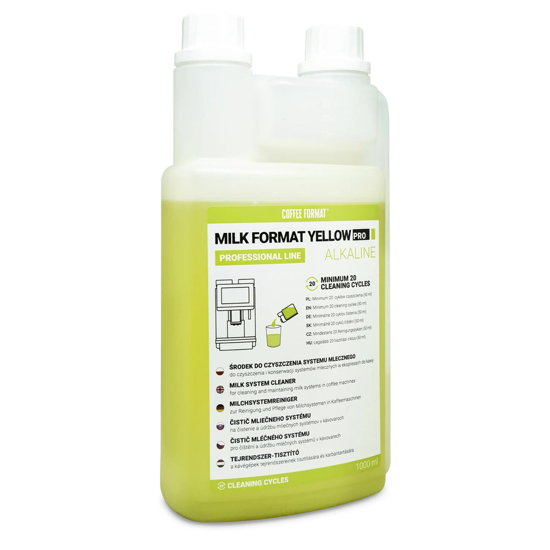 Milk System Cleaner, 2x1L, Coffee Format MILK FORMAT YELLOW PRO