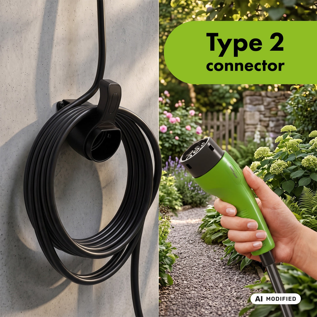 GreenBlue EV/PHEV Charger, portable, Type 2, cable length 6.8 m, IP65, 11 kW, 220–380 V AC 50/60 Hz, 16 A, 3-phase, GB1100