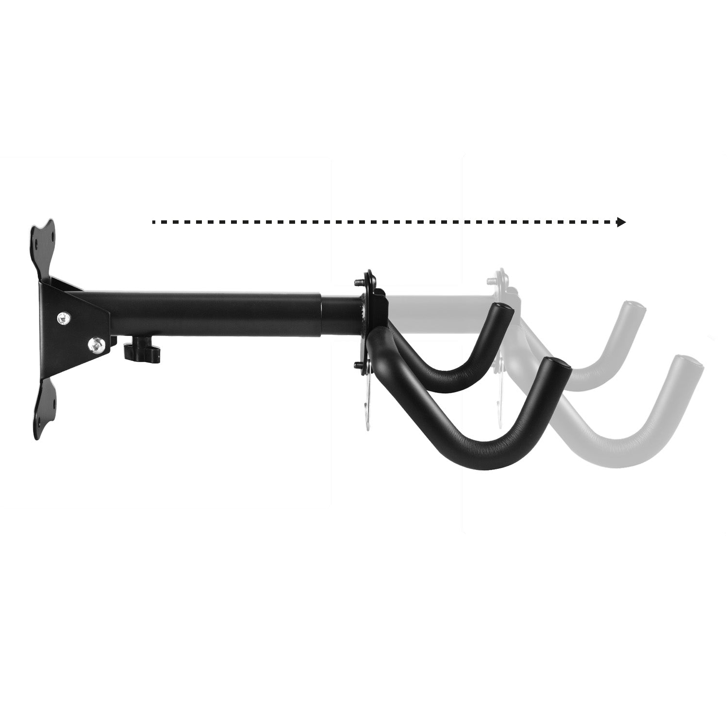 Maclean Av Rack Maclean Horizontal Wall-Mounted Bike Rack, Steel, Max. Load 30 kg, MC ...