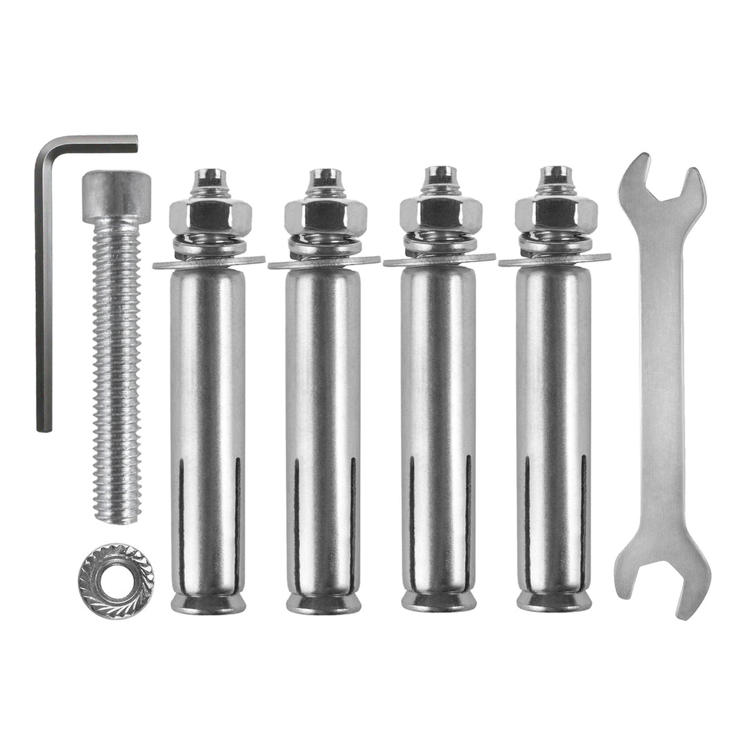 Maclean Horizontal Wall-Mounted Bike Rack, Steel, Max. Load 30 kg, MC-484, 4 pieces